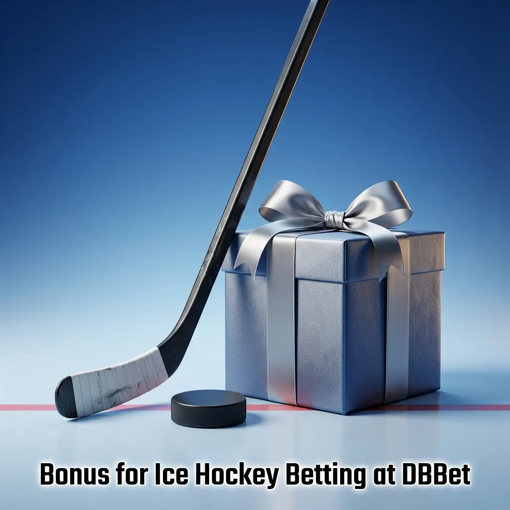 DBBet promo banner highlighting welcome bonus for new users betting on pre-match and live ice hockey markets
