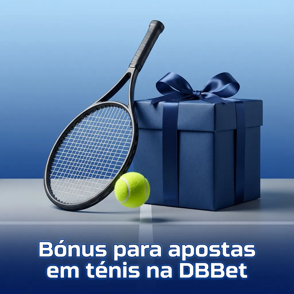 Banner promocional da DBBet destacando bónus de boas-vindas para apostas em ténis em torneios ATP, WTA e Grand Slams.
