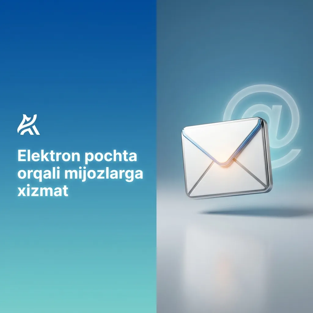 Illyustratsiya: mijoz elektron pochta orqali support@dbbet.com manziliga batafsil so‘rov yubormoqda