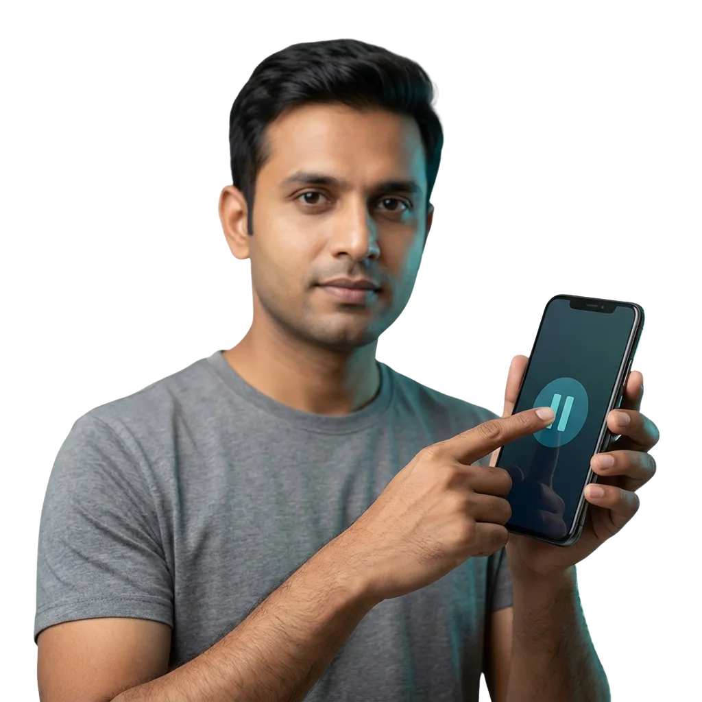 Ilustração de jogo responsável, com jogador definindo limites de tempo e dinheiro em plataforma de apostas online