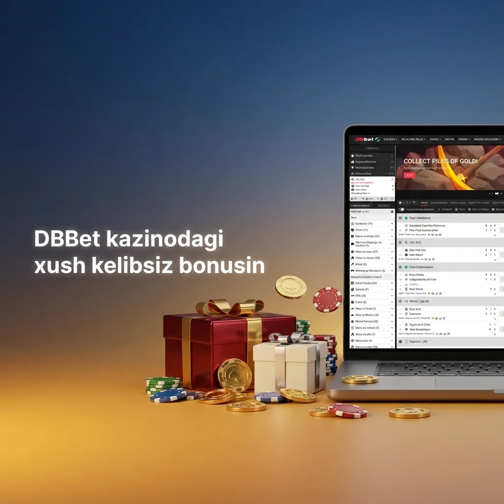 DBBet kazinosi banneri: 200% xush kelibsiz bonusi, 21 049 195 so‘m va 150 bepul aylantirish taklifi
