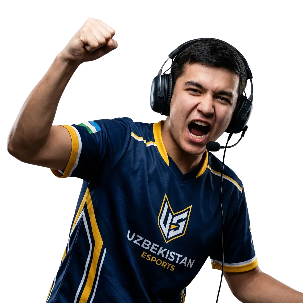 DBBet O‘zbekistonda kibersport tikishlari, telefon va bonus summalari ko‘rsatilgan reklama banneri