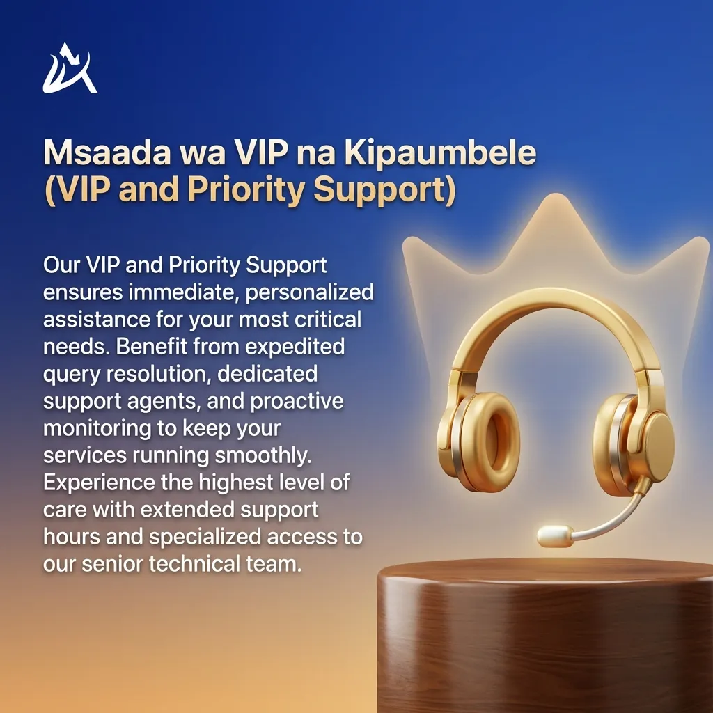 Mchoro wa mchezaji VIP akipata msaada wa haraka kupitia gumzo, simu na barua pepe zenye kipaumbele