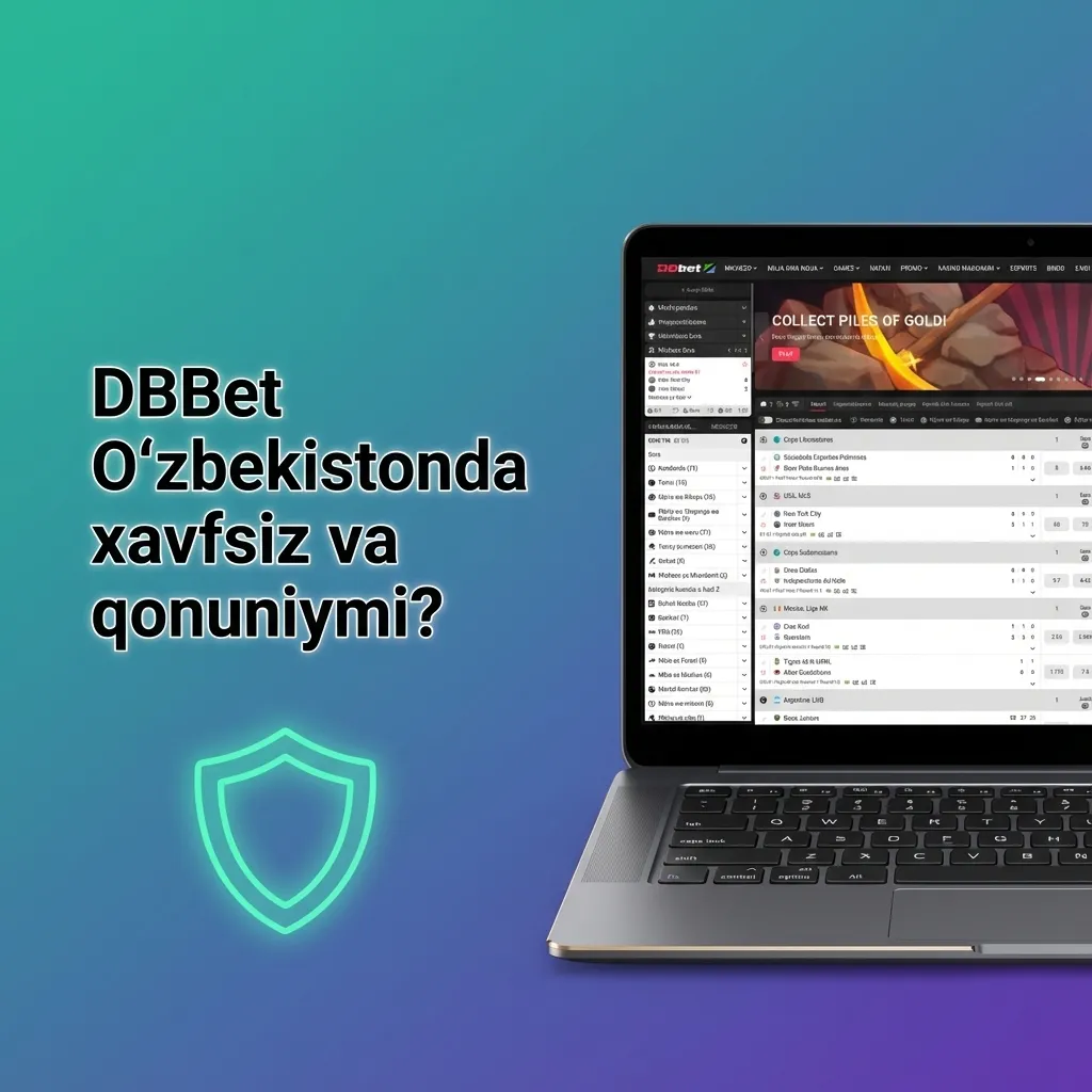 DBBet sayti xavfsizligi: Curacao litsenziyasi, shifrlash texnologiyalari va mas’uliyatli o‘yin bo‘limlari aks etgan sahifa
