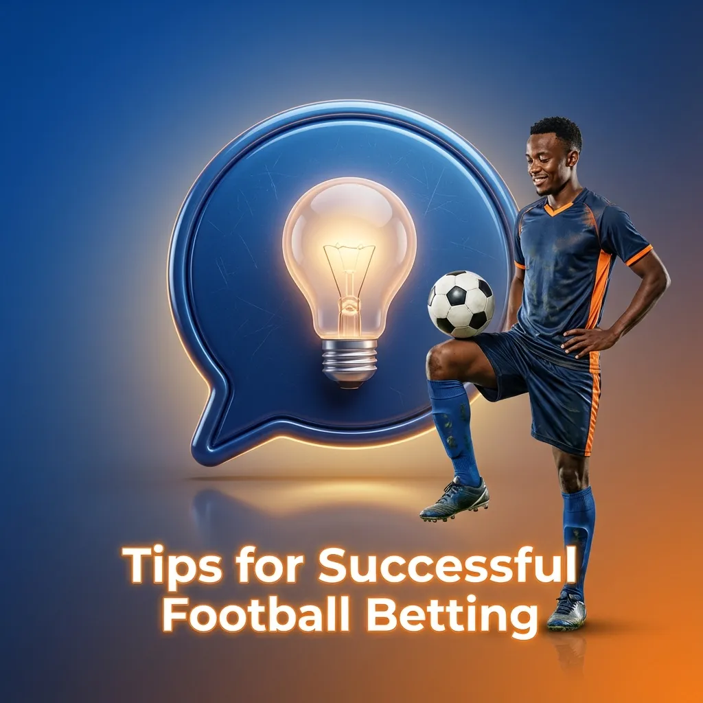 Illustrated guide showing key tips and data points for making informed online football bets, not emotional guesses.