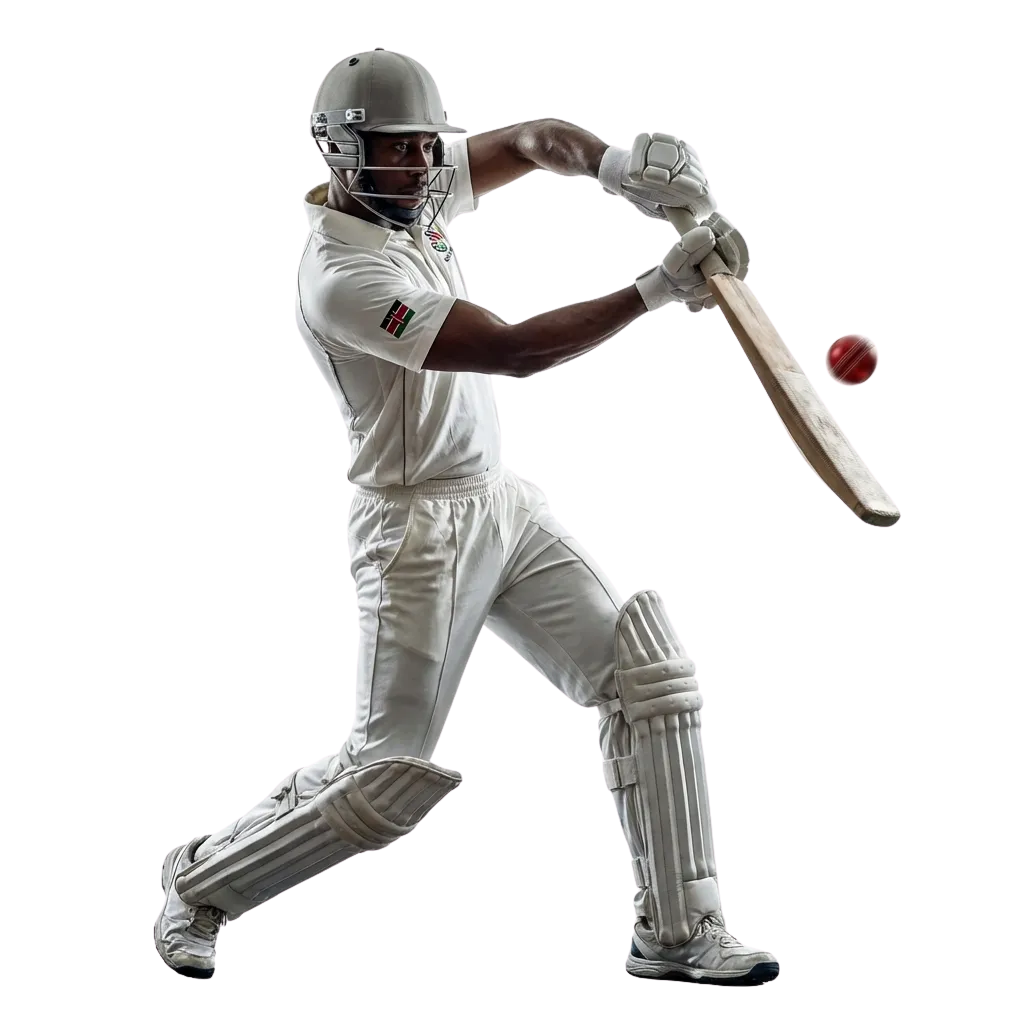 Mchezo wa kriketi ukionyeshwa kwenye skrini ya simu na kompyuta iliyo na nembo ya DBBet Kenya na ofa ya bonasi ya 200%