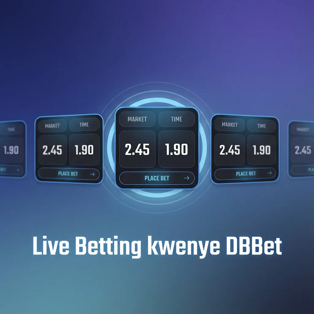 Mchezaji wa Kenya akiweka live bet kwenye DBBet akitazama mechi ya soka kwenye simu, na odds zikibadilika papo hapo