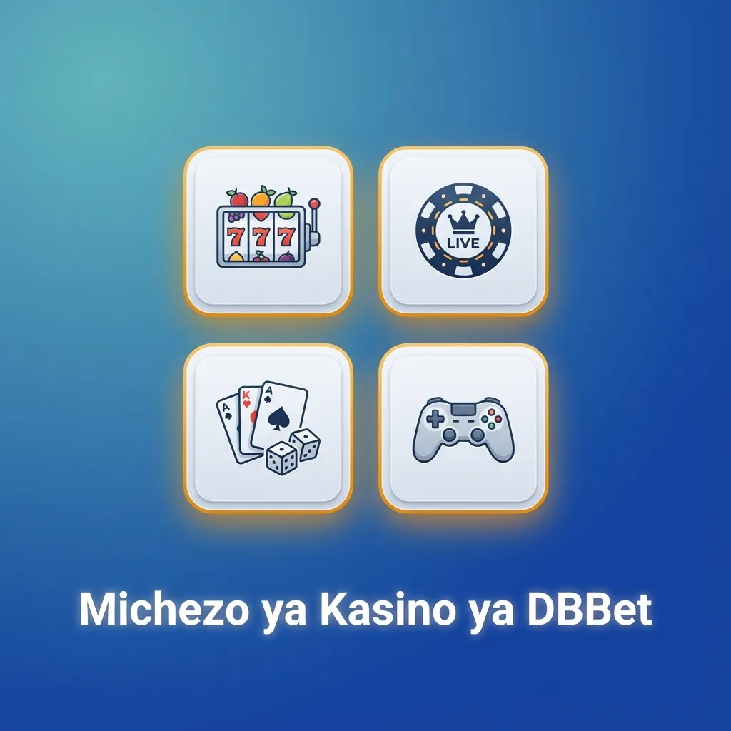 Michezo ya kasino ya DBBet mtandaoni: slots, live kasino, roulette, blackjack, baccarat, poker na jackpot kubwa