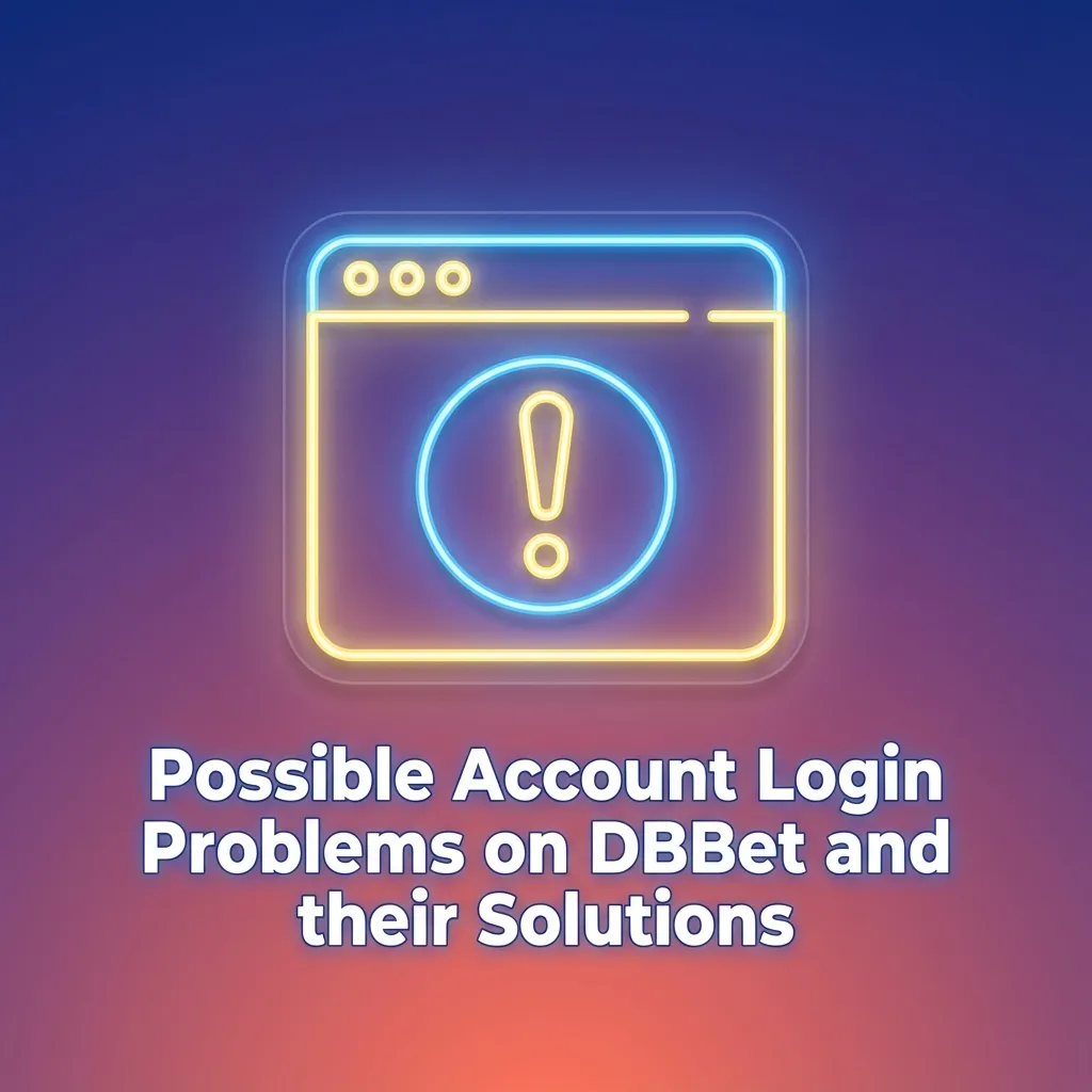 Infographic listing common DBBet login problems with corresponding step-by-step solutions in a comparison table.