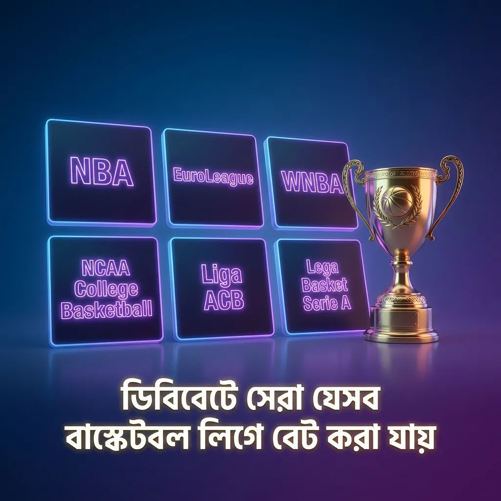 ডিবিবেট প্ল্যাটফর্মে এনবিএ, ইউরোলিগসহ বিভিন্ন আন্তর্জাতিক বাস্কেটবল লিগের বেটিং গ্রাফিক ব্যানার