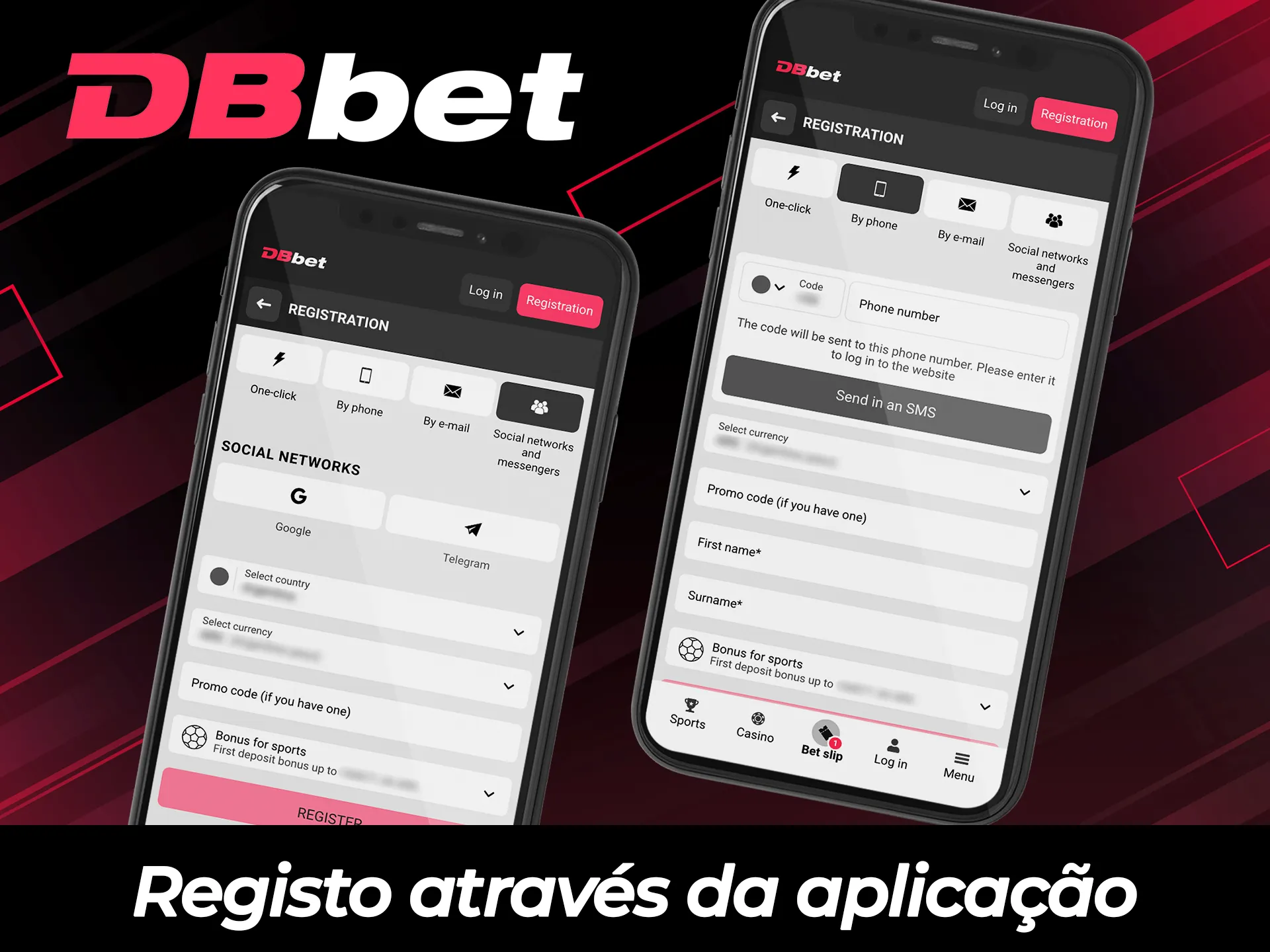 Conclua seu registro pelo aplicativo DBBet para começar a jogar.