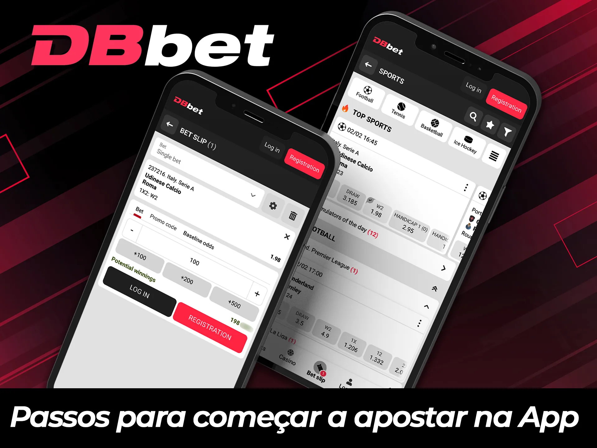 Use passos simples para começar a apostar no app DBBet imediatamente.