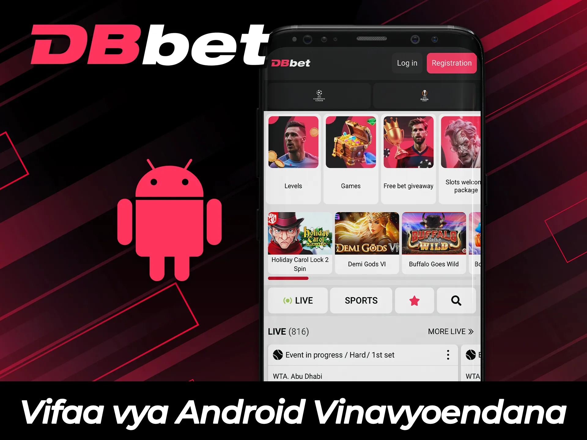 Angalia orodha ya vifaa vya Android vinavyokubaliwa kwa programu ya DBBet.