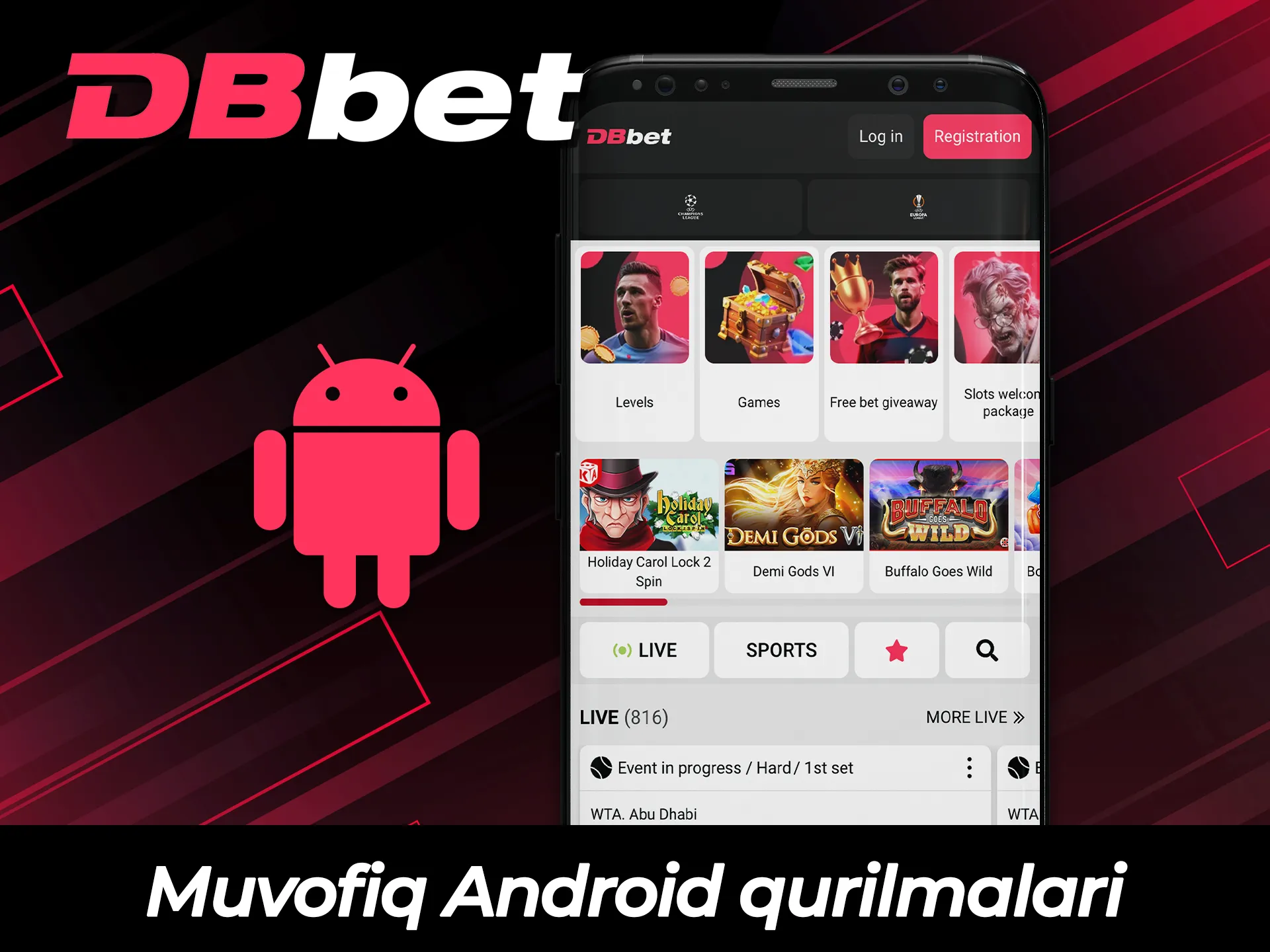 DBBet dasturi uchun mos keladigan Android qurilmalari ro'yxatini tekshiring.
