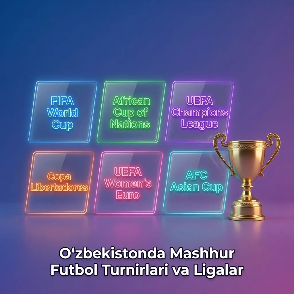 Stadion fonida O‘zbekiston va xalqaro futbol ligalari logotiplari, DBBet onlayn tikish interfeysi bilan экранда