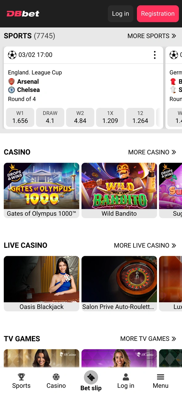 Abra o site para iniciar o processo do Formula 1 betting at DBBet app.