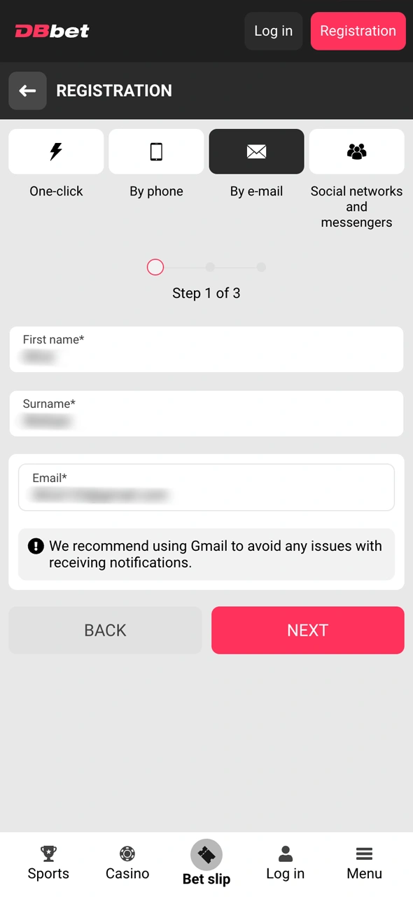 League of Legends বেটিং শুরু করতে আপনার DBBet অ্যাকাউন্ট তৈরি করুন।