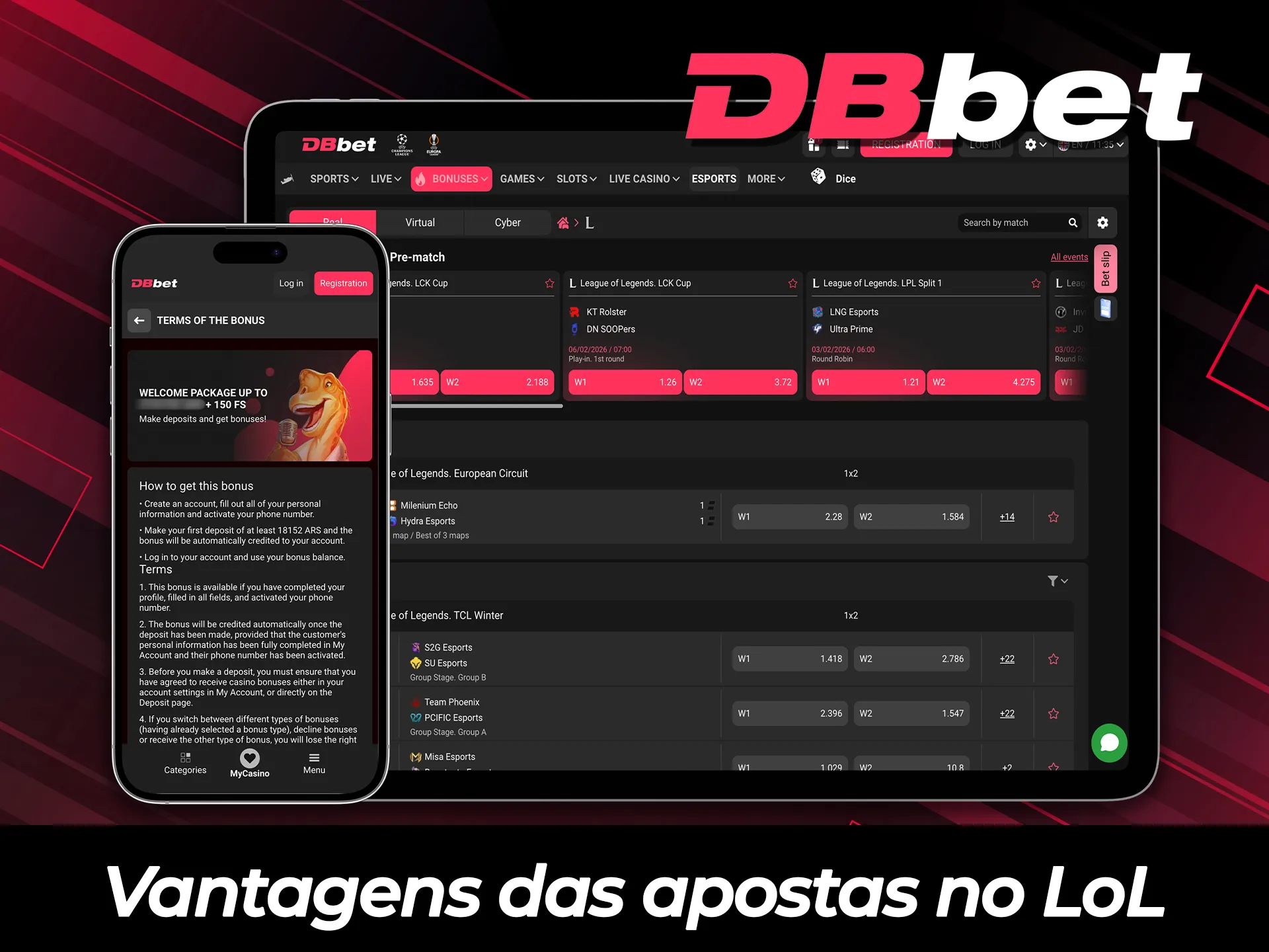 Descubra as vantagens exclusivas de apostar em League of Legends no DBBet.
