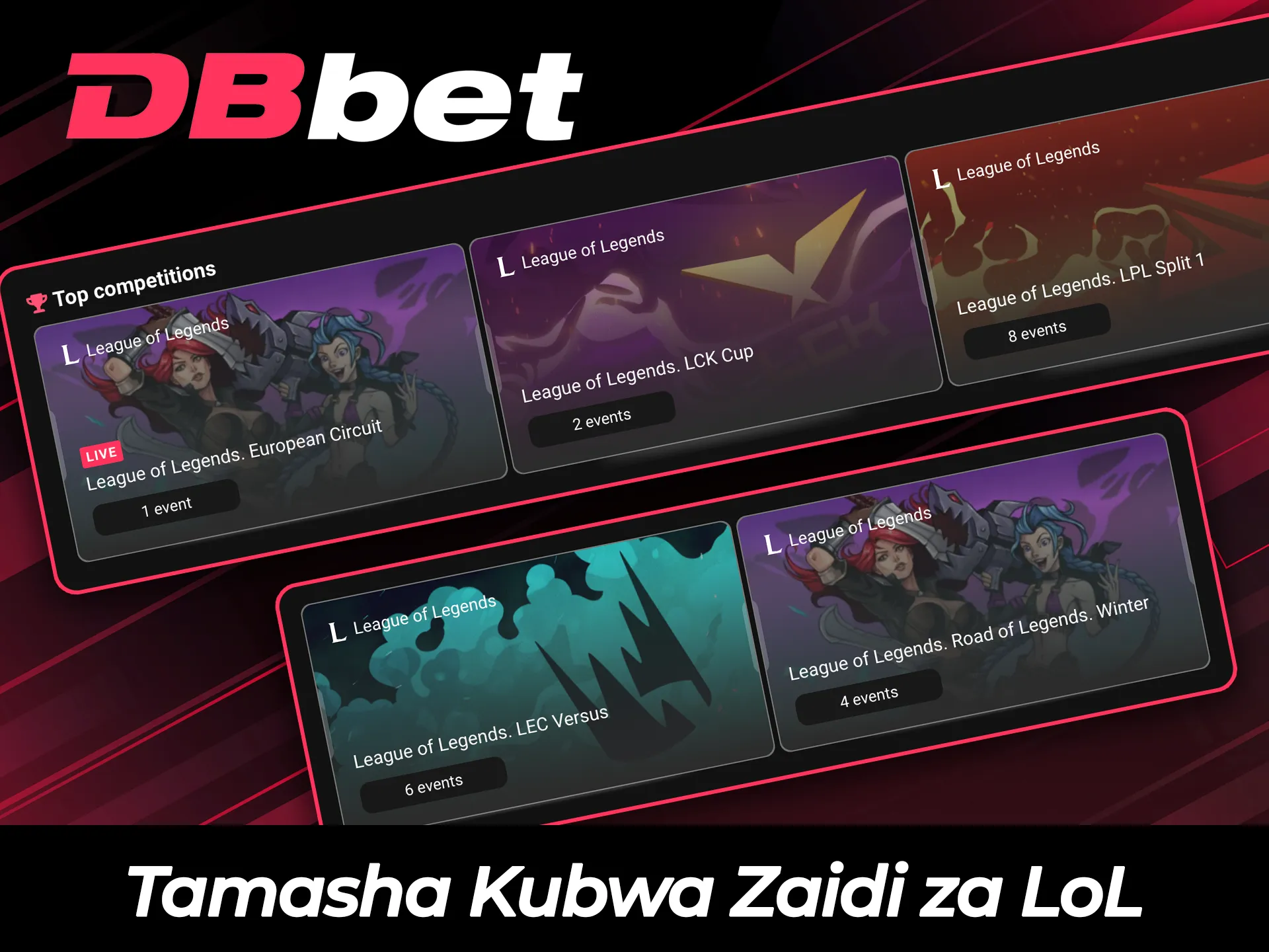 Weka dau kwenye mashindano makubwa ya League of Legends ili ushinde.