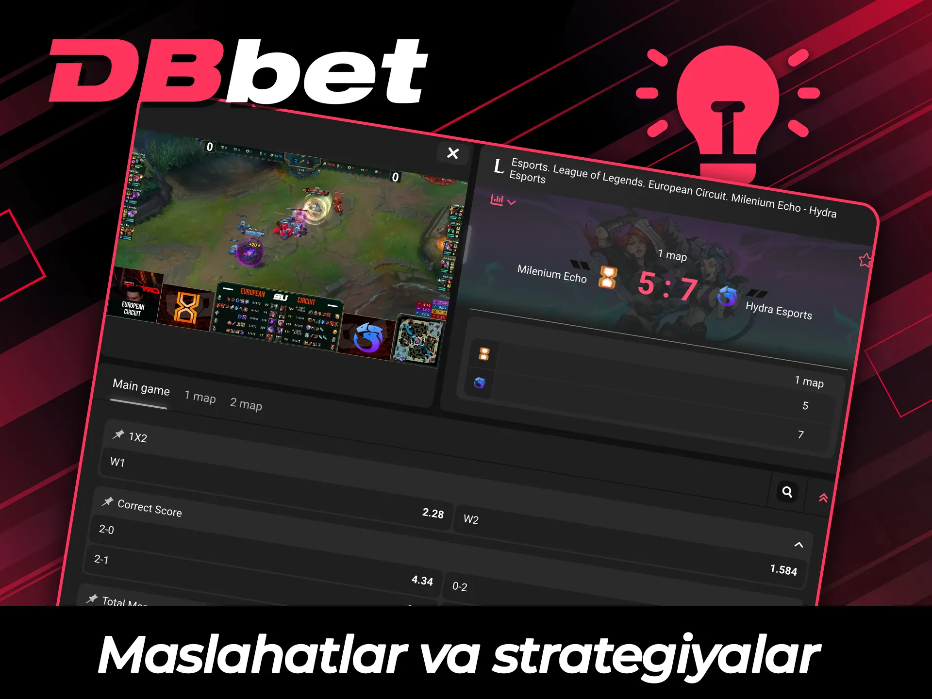 Bugun DBBet League of Legends tikishlari uchun maslahat va strategiyalardan foydalaning.