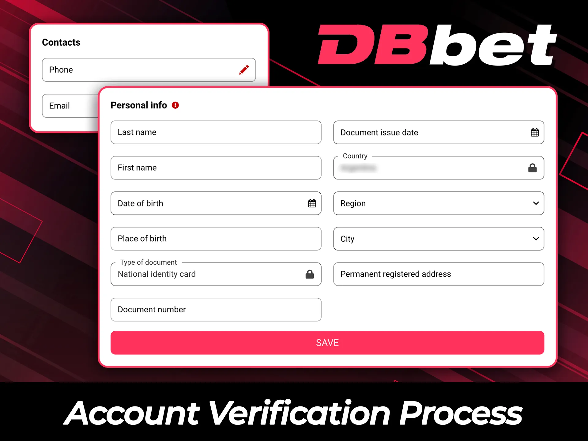 Follow the official account verification process on DBBet safely.
