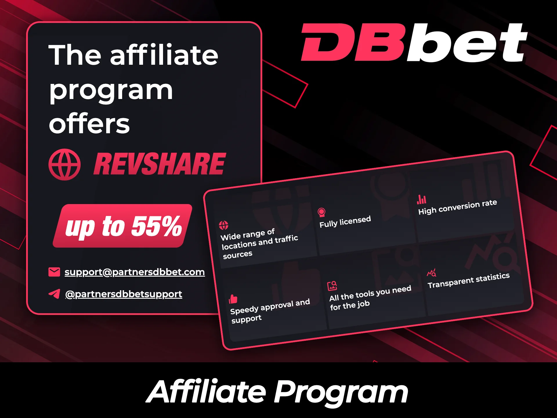 Join the DBBet affiliate program to earn commissions.