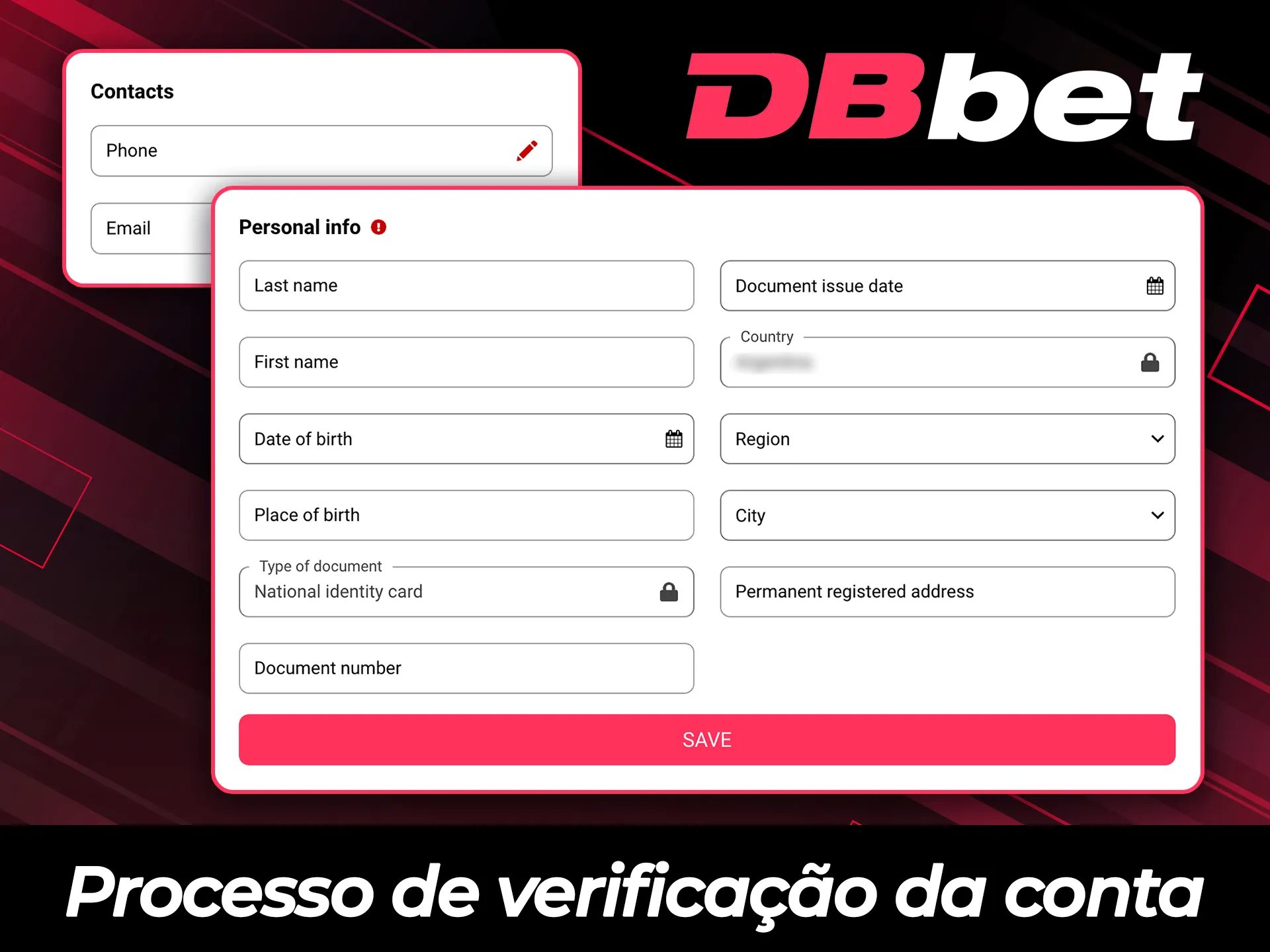 Conclua o processo de verificação de conta no DBBet com segurança.