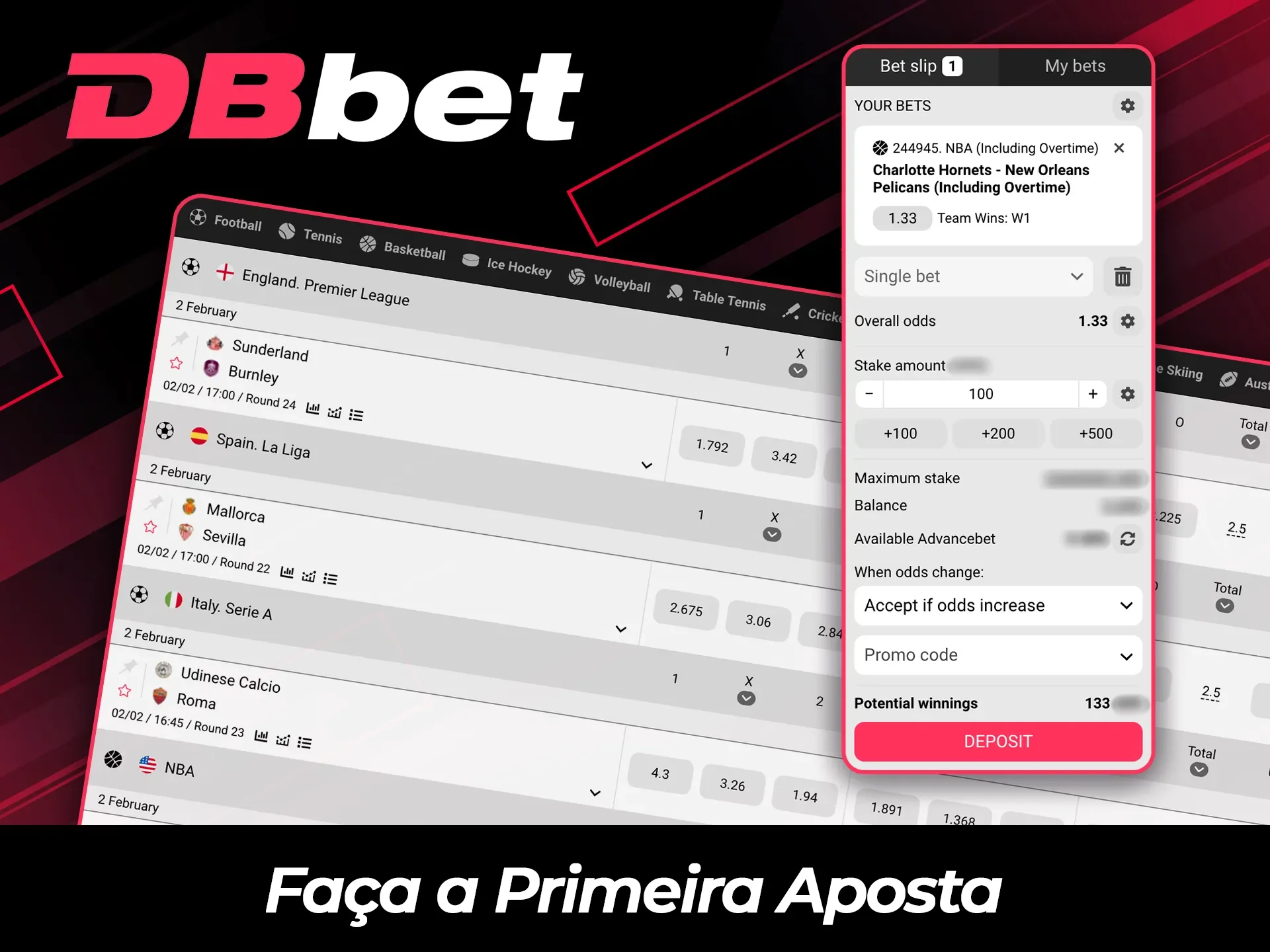 Instruções passo a passo para realizar a sua primeira aposta na plataforma DBBet.