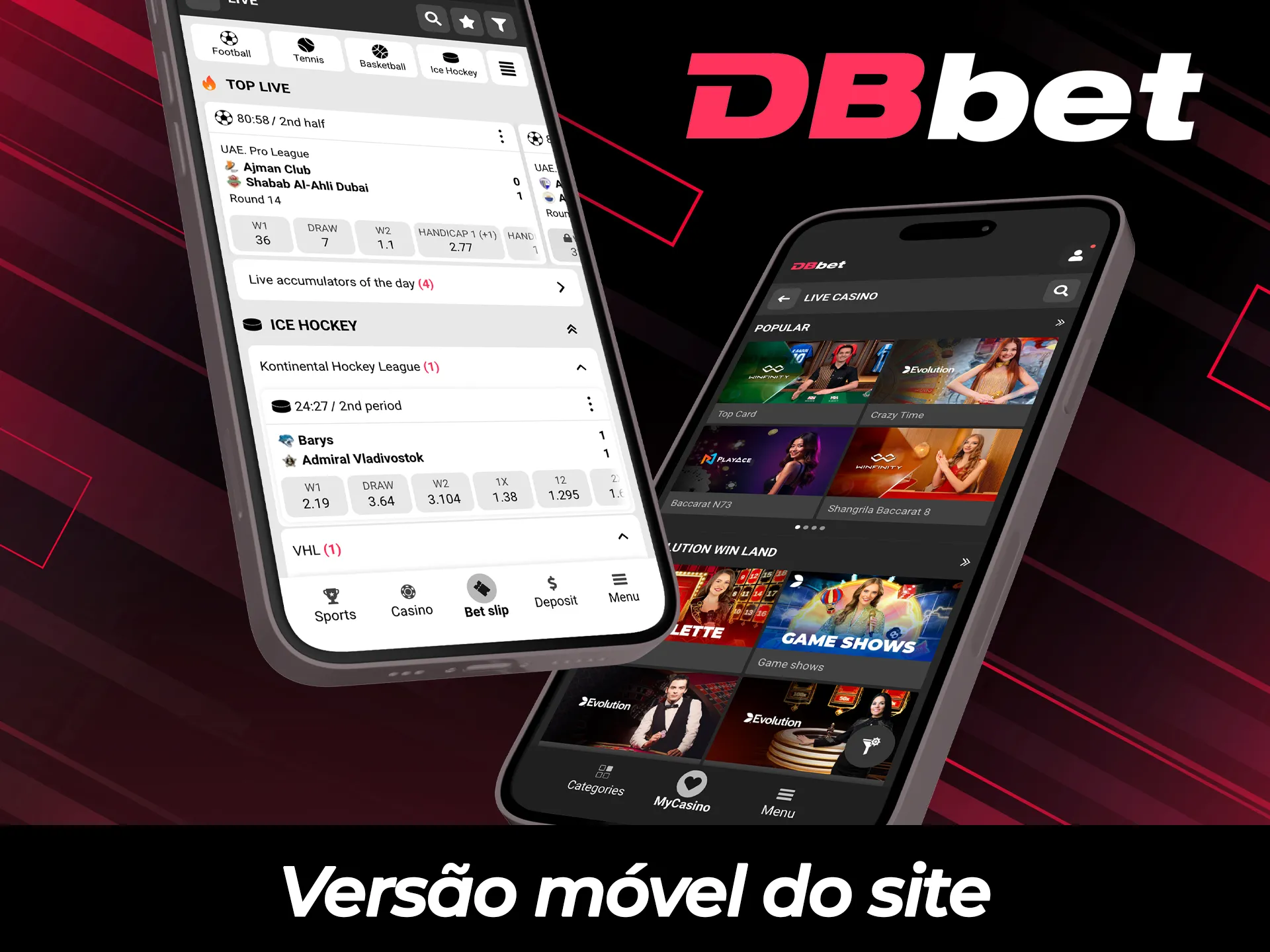 Acesse a versão móvel do site DBBet para apostas rápidas.