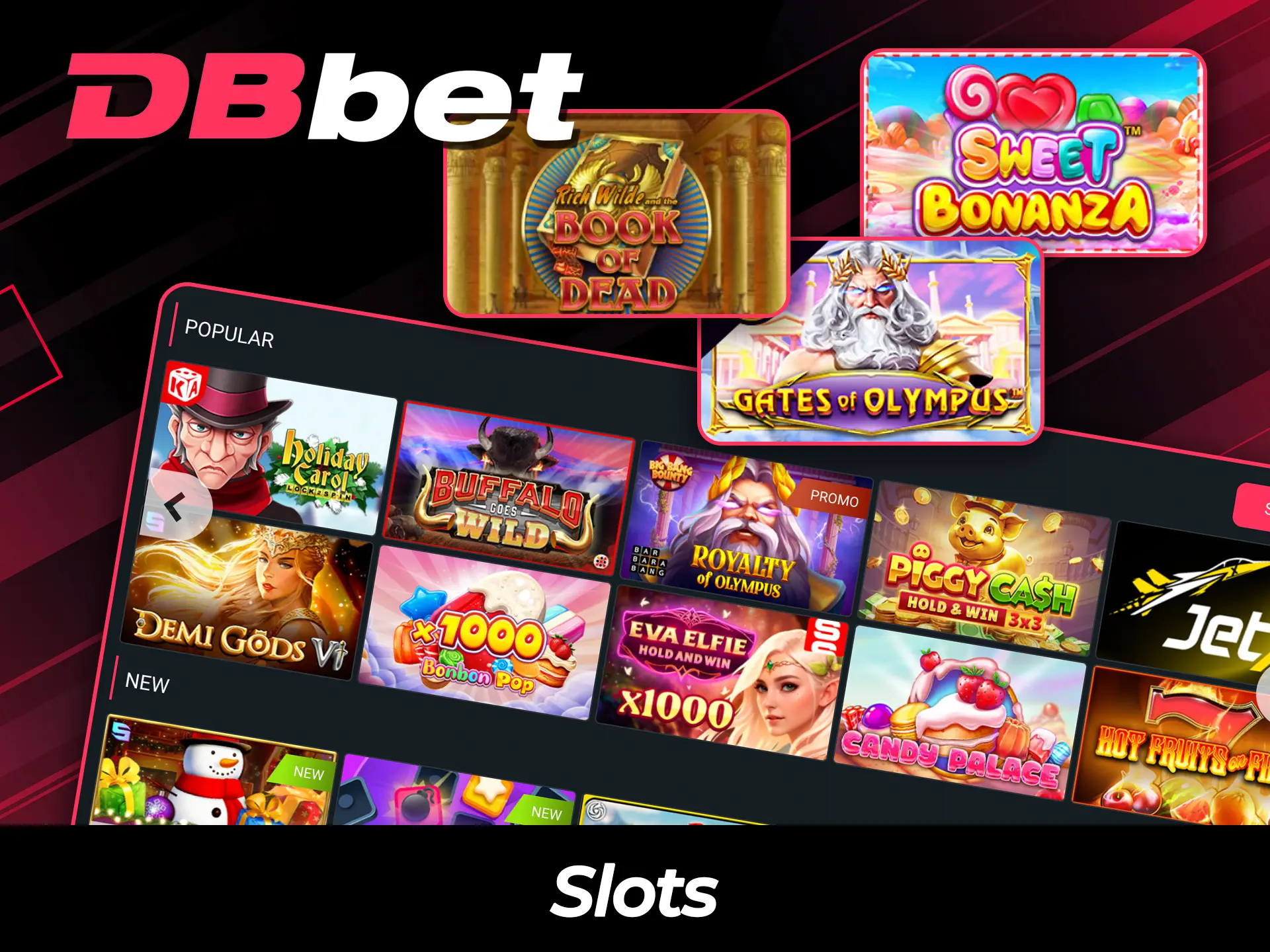 Jogue os melhores slots e ganhe recompensas no site do DBBet.