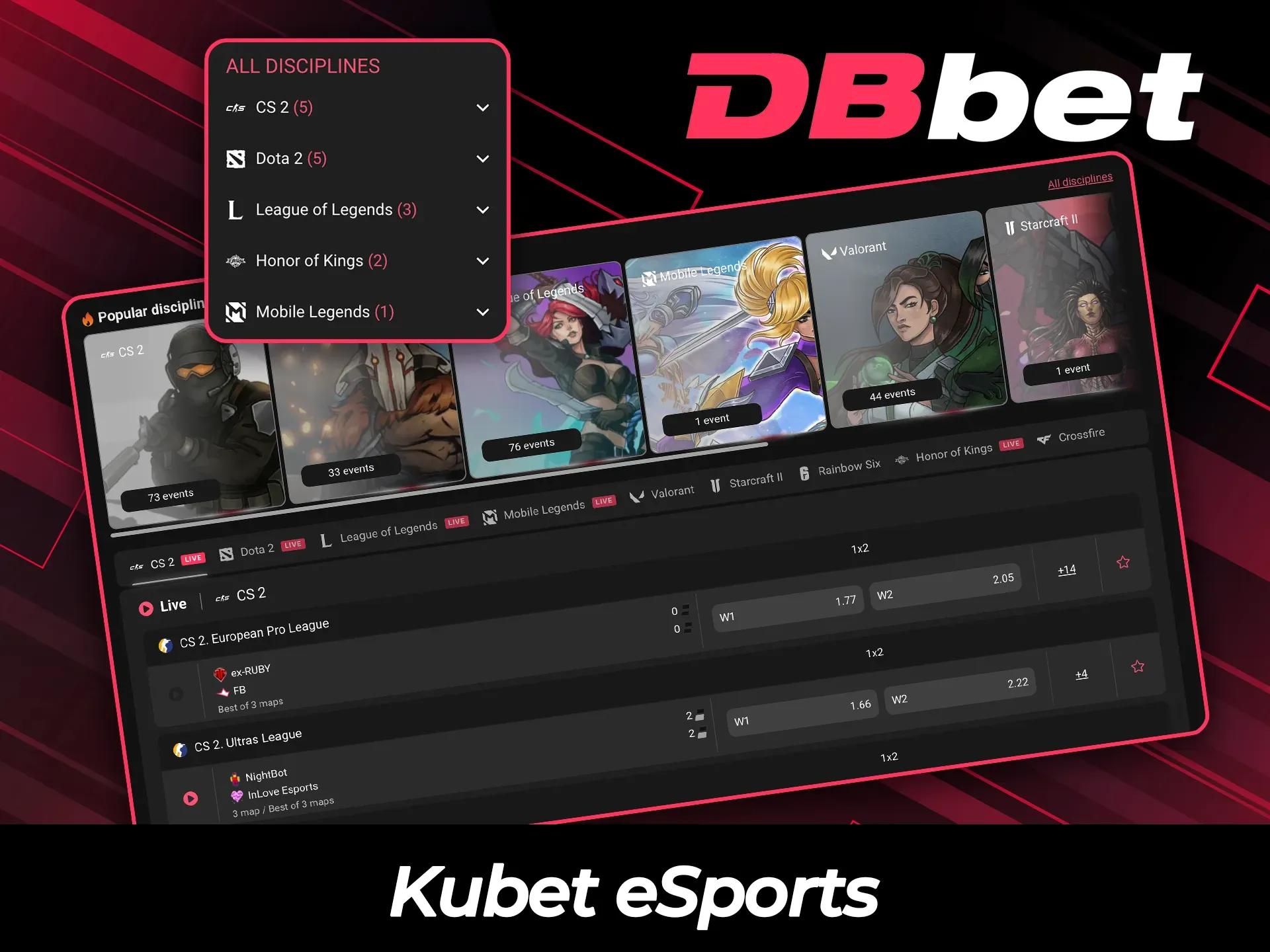 Gundua chaguo za kusisimua za ubashiri wa michezo ya kielektroniki kwenye DBBet.