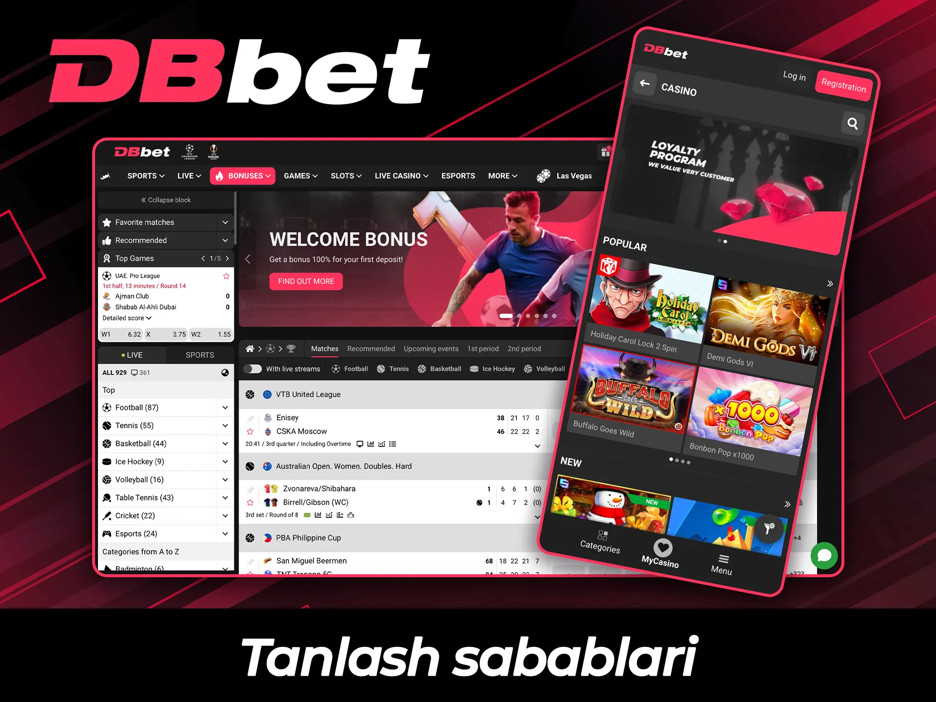 Qimor o'yinlari uchun DBBet platformasini tanlashning asosiy sabablarini bilib oling.