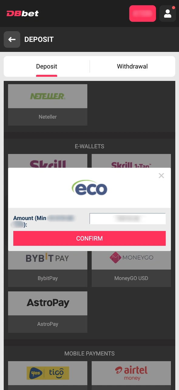 Faça seu primeiro depósito para se qualificar para o bônus de registro.