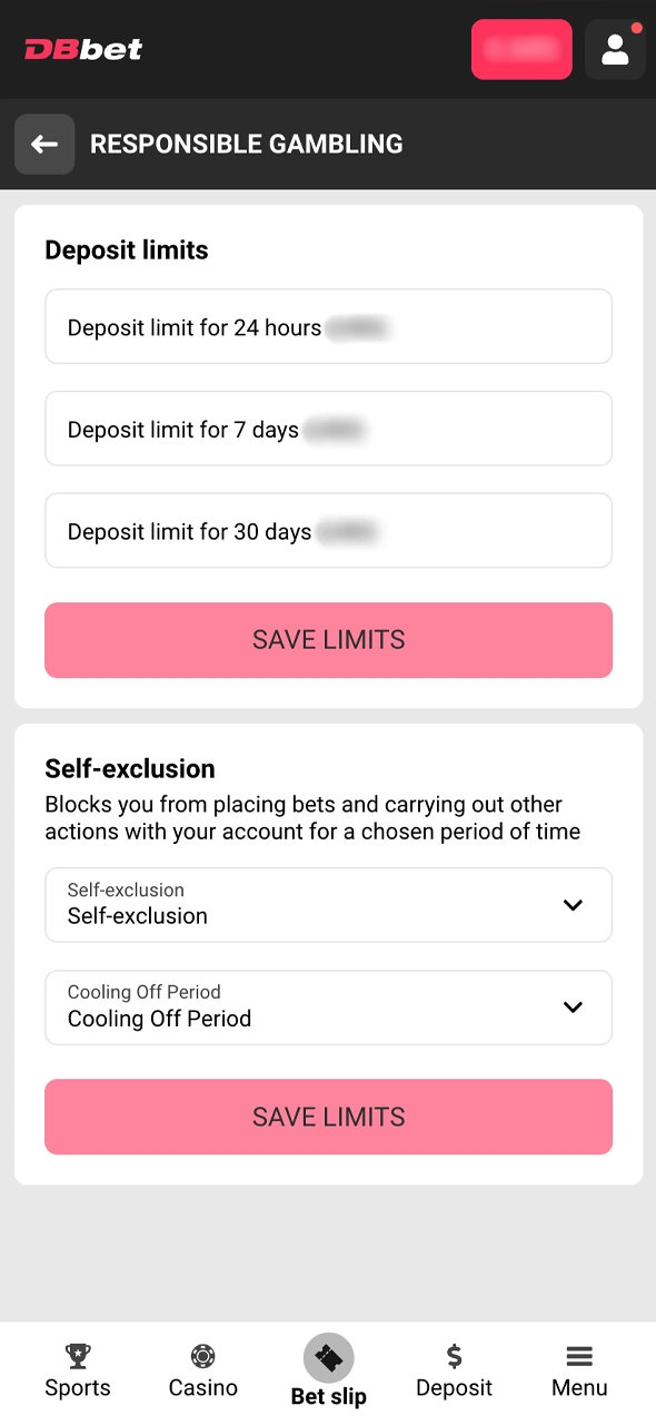 Aprenda como configurar seus limites de depósito e jogo para manter uma experiência segura no DBBet.